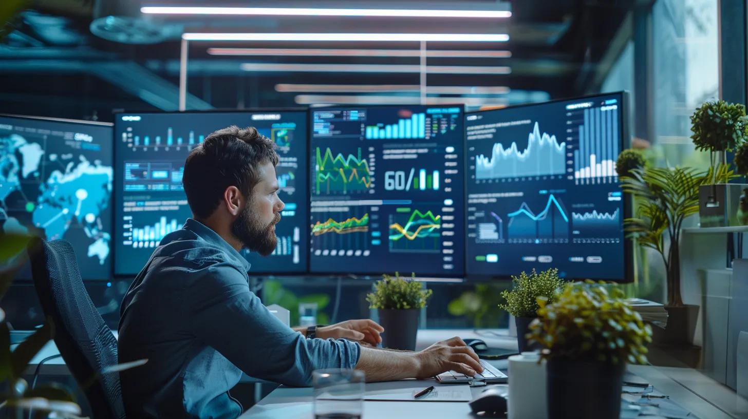 a modern office workspace features a professional engaging in a focused discussion with a digital marketing expert, surrounded by screens displaying dynamic analytics and graphs, symbolising the strategy for acquiring quality backlinks from reputable sources. a modern office workspace features a professional engaging in a focused discussion with a digital marketing expert, surrounded by screens displaying dynamic analytics and graphs, symbolising the strategy for acquiring quality backlinks from reputable sources.